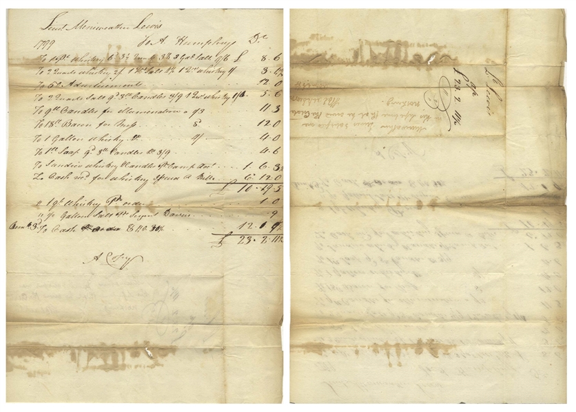 Meriwether Lewis Autograph Letter Signed, Two Months Before the Lewis & Clark Expedition -- In What Would Be Lewis' Lifelong Battle With Reimbursed Debt, He Defends Against Money He Purportedly Owes